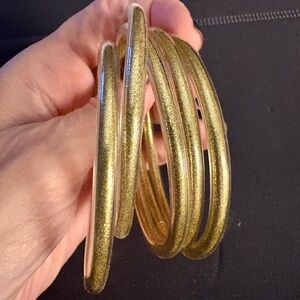 5 Gold Bangle Bracelets